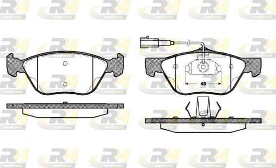 Roadhouse 2589.22 - Тормозные колодки, дисковые, комплект unicars.by