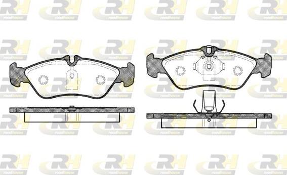 Roadhouse 2580.00 - Тормозные колодки, дисковые, комплект unicars.by