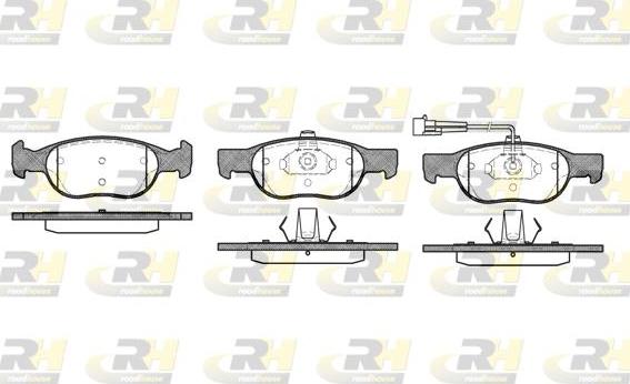 Roadhouse 2588.11 - Тормозные колодки, дисковые, комплект unicars.by