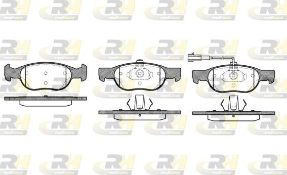 Roadhouse 2588.31 - Тормозные колодки, дисковые, комплект unicars.by