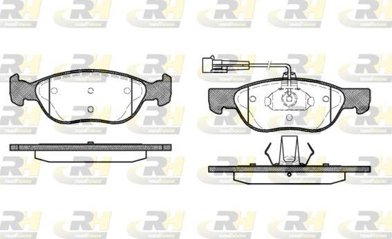 Roadhouse 2587.12 - Тормозные колодки, дисковые, комплект unicars.by