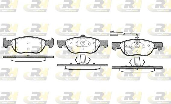 Roadhouse 2587.21 - Тормозные колодки, дисковые, комплект unicars.by