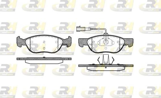 Roadhouse 2587.22 - Тормозные колодки, дисковые, комплект unicars.by