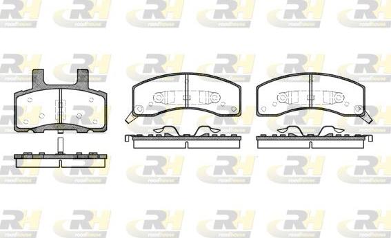 Roadhouse 2530.02 - Тормозные колодки, дисковые, комплект unicars.by