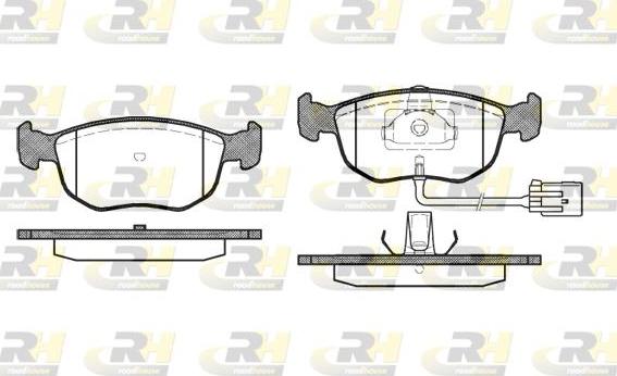 Roadhouse 2575.02 - Тормозные колодки, дисковые, комплект unicars.by