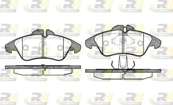 Roadhouse 2578.00 - Тормозные колодки, дисковые, комплект unicars.by