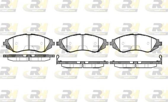 Roadhouse 2645.02 - Тормозные колодки, дисковые, комплект unicars.by