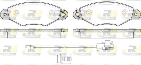 Roadhouse 2643.30 - Тормозные колодки, дисковые, комплект unicars.by