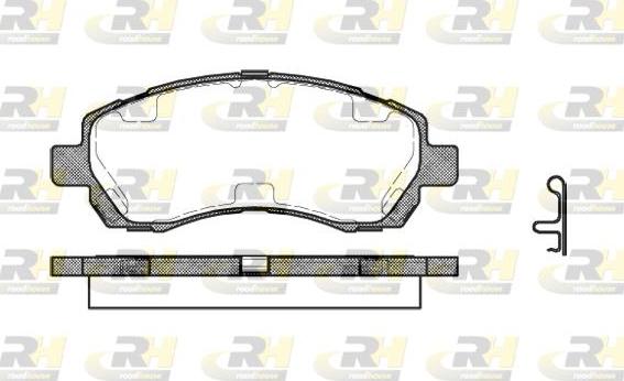 Roadhouse 2647.02 - Тормозные колодки, дисковые, комплект unicars.by