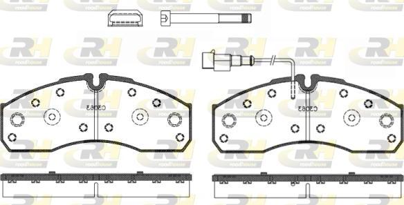 Roadhouse 2651.42 - Тормозные колодки, дисковые, комплект unicars.by