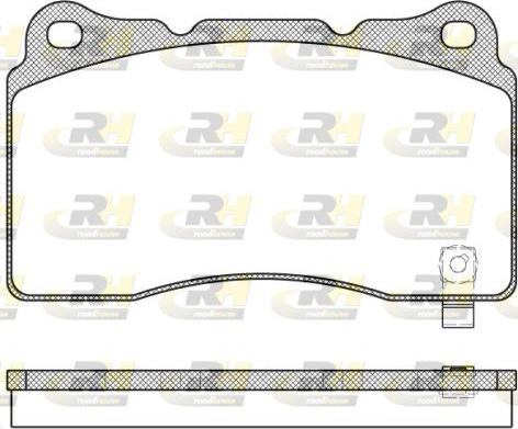 Roadhouse 2666.04 - Тормозные колодки, дисковые, комплект unicars.by