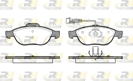 Roadhouse 2660.02 - Тормозные колодки, дисковые, комплект unicars.by