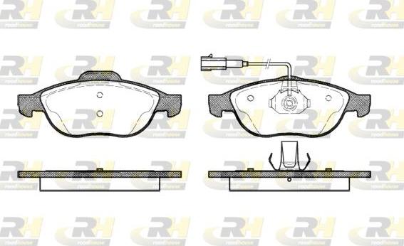 Roadhouse 2660.22 - Тормозные колодки, дисковые, комплект unicars.by