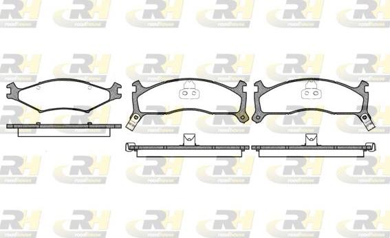 Roadhouse 2600.02 - Тормозные колодки, дисковые, комплект unicars.by