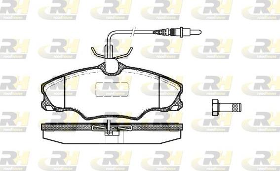 Roadhouse 2603.04 - Тормозные колодки, дисковые, комплект unicars.by