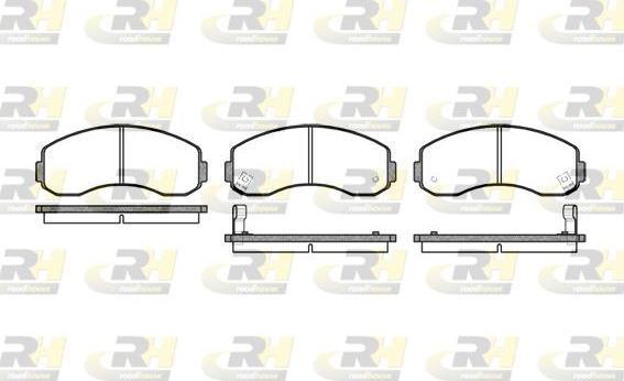 Roadhouse 2619.02 - Тормозные колодки, дисковые, комплект unicars.by