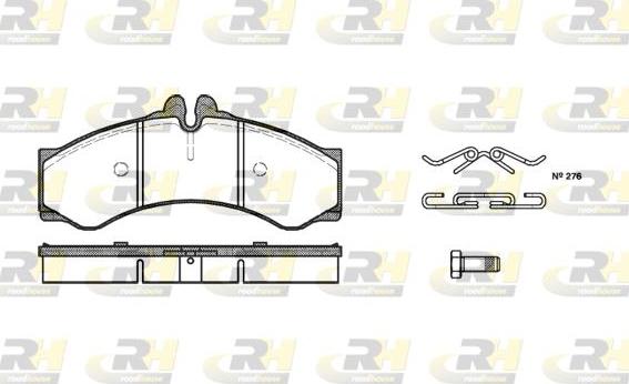 Roadhouse 2614.00 - Тормозные колодки, дисковые, комплект unicars.by