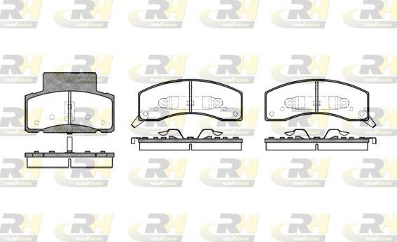 Roadhouse 2616.02 - Тормозные колодки, дисковые, комплект unicars.by