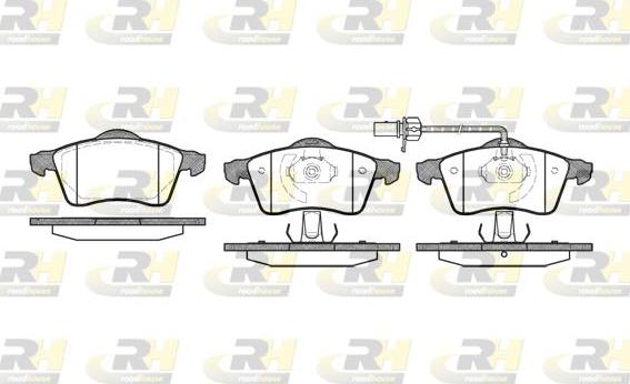 Roadhouse 2618.01 - Тормозные колодки, дисковые, комплект unicars.by