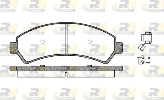 Roadhouse 2688.00 - Тормозные колодки, дисковые, комплект unicars.by