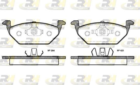 Roadhouse 2633.20 - Тормозные колодки, дисковые, комплект unicars.by