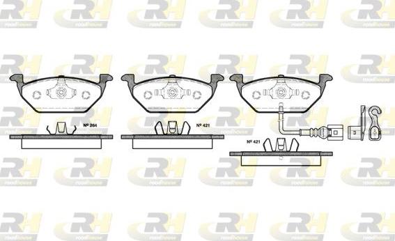 Roadhouse 2633.21 - Тормозные колодки, дисковые, комплект unicars.by