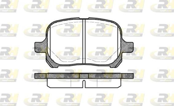 Roadhouse 2621.00 - Тормозные колодки, дисковые, комплект unicars.by