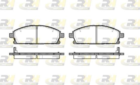 Roadhouse 2674.12 - Тормозные колодки, дисковые, комплект unicars.by