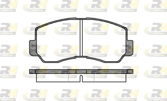 Roadhouse 2094.40 - Тормозные колодки, дисковые, комплект unicars.by