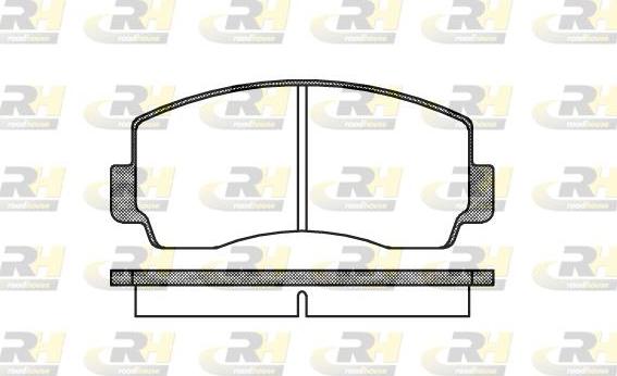 Roadhouse 2094.00 - Тормозные колодки, дисковые, комплект unicars.by