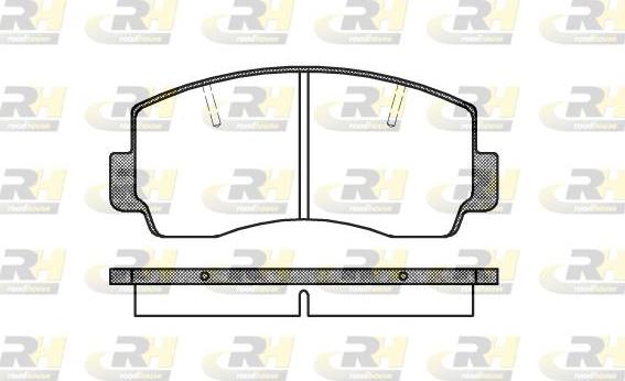 Roadhouse 2094.20 - Тормозные колодки, дисковые, комплект unicars.by