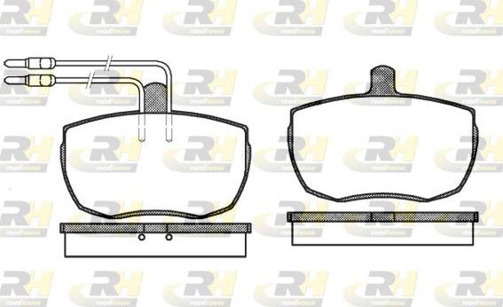 Roadhouse 2056.04 - Тормозные колодки, дисковые, комплект unicars.by