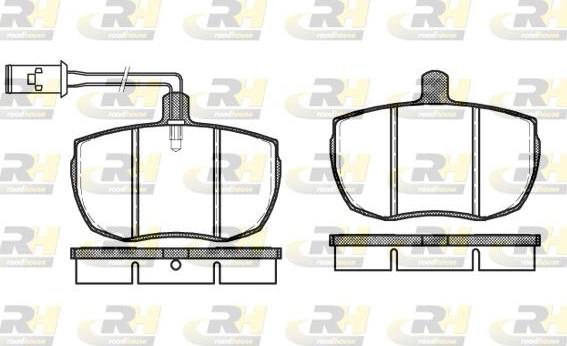 Roadhouse 2056.12 - Тормозные колодки, дисковые, комплект unicars.by