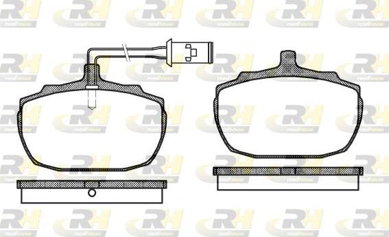 Roadhouse 2057.02 - Тормозные колодки, дисковые, комплект unicars.by