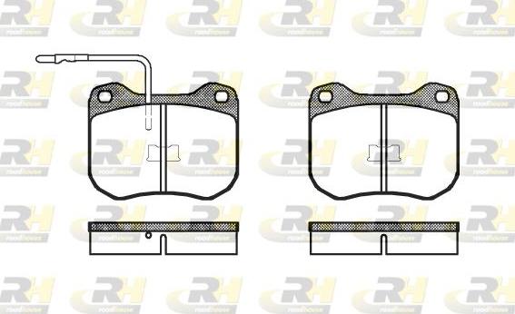 Roadhouse 2001.02 - Тормозные колодки, дисковые, комплект unicars.by