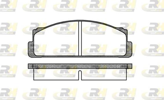 Roadhouse 2022.00 - Тормозные колодки, дисковые, комплект unicars.by