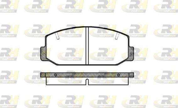 Roadhouse 2075.40 - Тормозные колодки, дисковые, комплект unicars.by