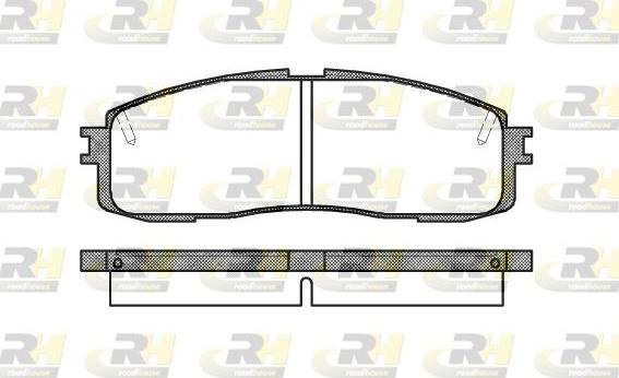 Roadhouse 2199.10 - Тормозные колодки, дисковые, комплект unicars.by