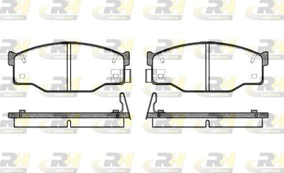 Roadhouse 2195.14 - Тормозные колодки, дисковые, комплект unicars.by