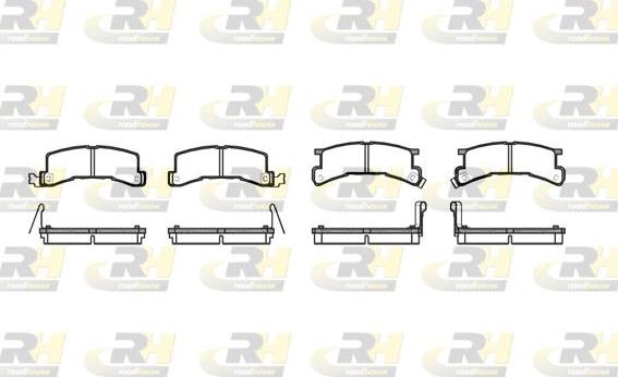 Roadhouse 2196.04 - Тормозные колодки, дисковые, комплект unicars.by