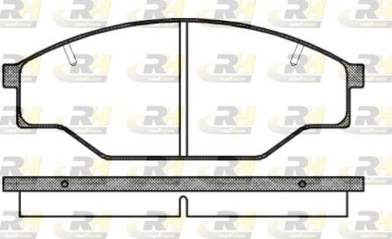 Roadhouse 2197.10 - Тормозные колодки, дисковые, комплект unicars.by