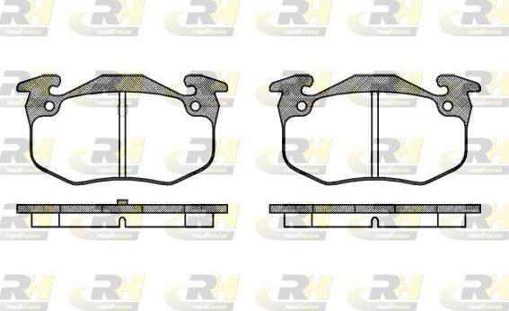 Roadhouse 2144.50 - Тормозные колодки, дисковые, комплект unicars.by