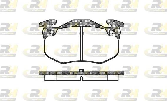 Roadhouse 2144.60 - Тормозные колодки, дисковые, комплект unicars.by