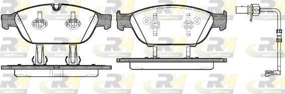 Roadhouse 21441.12 - Тормозные колодки, дисковые, комплект unicars.by