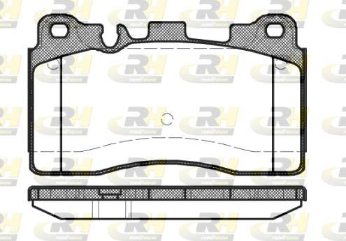 Roadhouse 21454.00 - Тормозные колодки, дисковые, комплект unicars.by