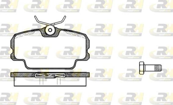 Roadhouse 2145.00 - Тормозные колодки, дисковые, комплект unicars.by