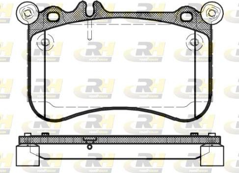 Roadhouse 21465.00 - Тормозные колодки, дисковые, комплект unicars.by