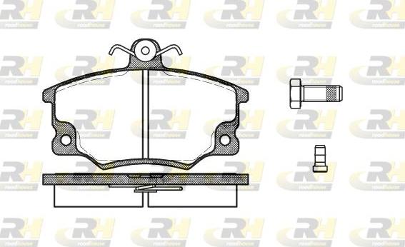 Roadhouse 2146.62 - Тормозные колодки, дисковые, комплект unicars.by