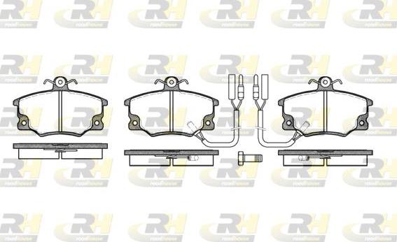 Roadhouse 2146.22 - Тормозные колодки, дисковые, комплект unicars.by