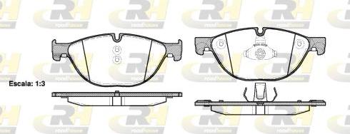 Roadhouse 21414.00 - Тормозные колодки, дисковые, комплект unicars.by